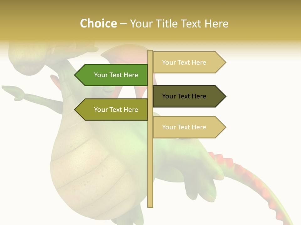 Clip Medieval Dragon PowerPoint Template