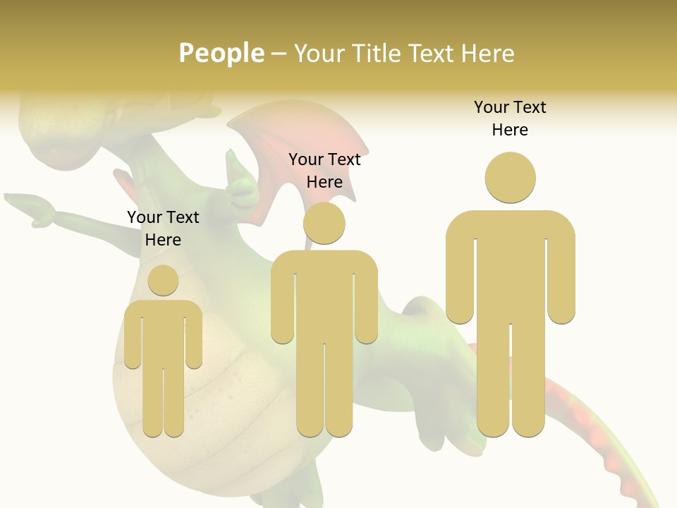 Clip Medieval Dragon PowerPoint Template