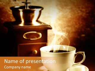 Wall Coffee Old PowerPoint Template