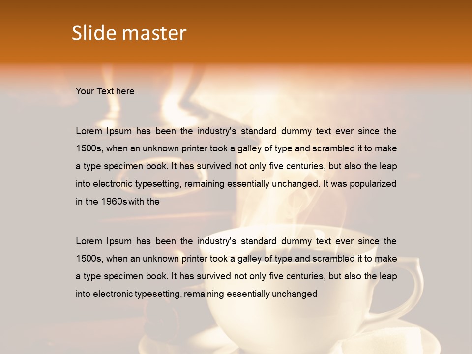 Wall Coffee Old PowerPoint Template
