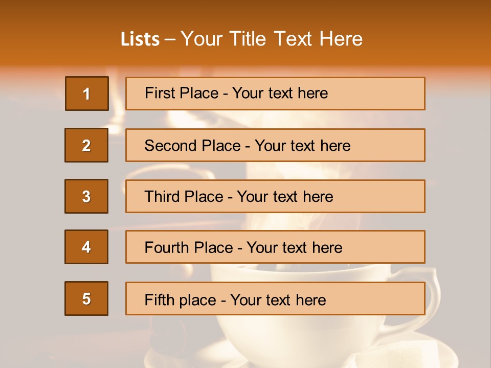 Wall Coffee Old PowerPoint Template