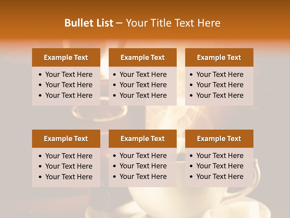 Wall Coffee Old PowerPoint Template