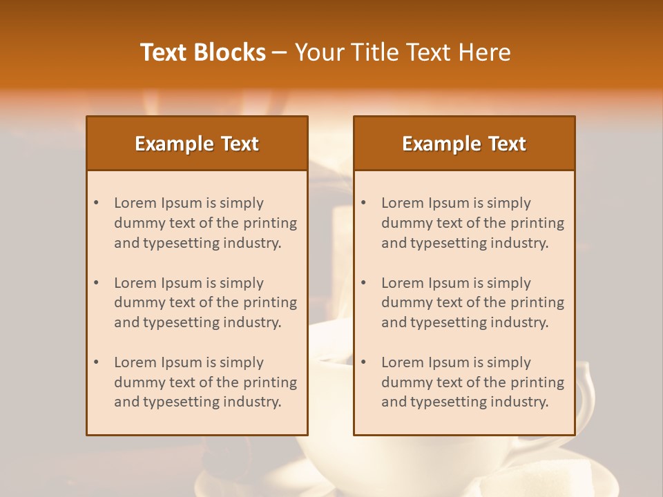 Wall Coffee Old PowerPoint Template