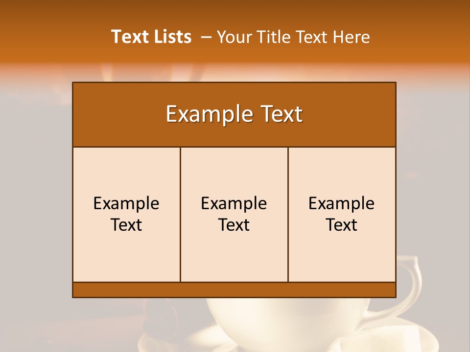 Wall Coffee Old PowerPoint Template