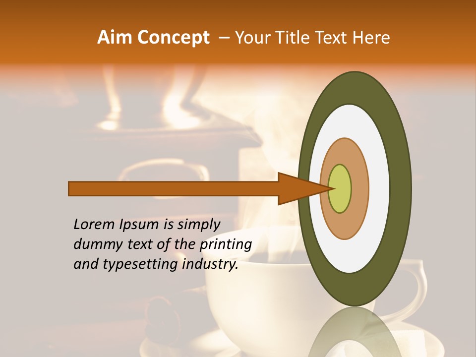 Wall Coffee Old PowerPoint Template