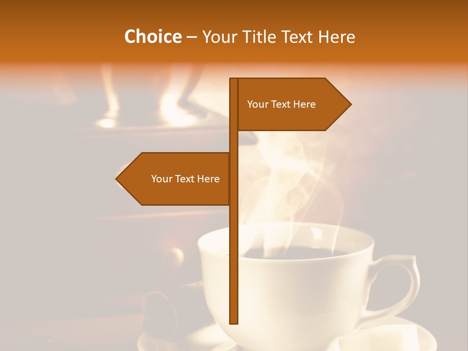 Wall Coffee Old PowerPoint Template
