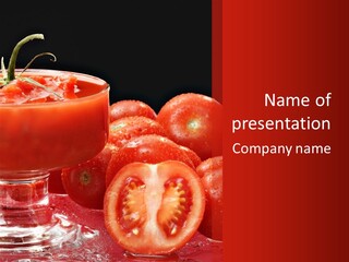 Tomato Nutritious Fresh PowerPoint Template