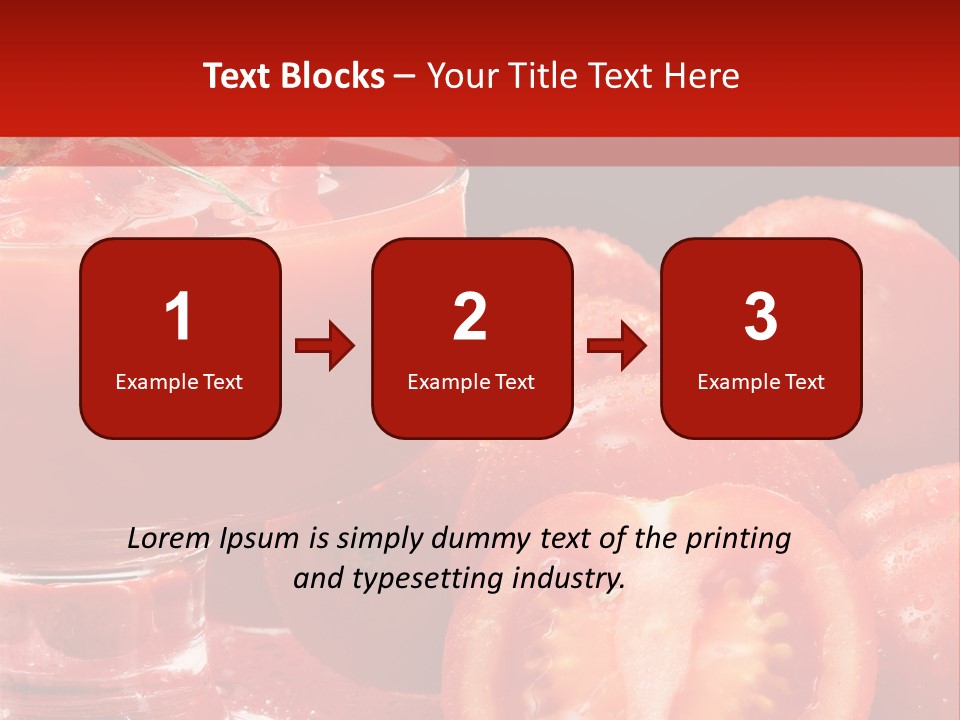 Tomato Nutritious Fresh PowerPoint Template