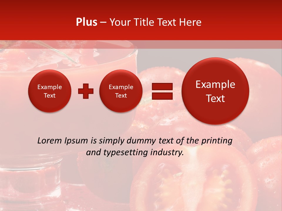 Tomato Nutritious Fresh PowerPoint Template