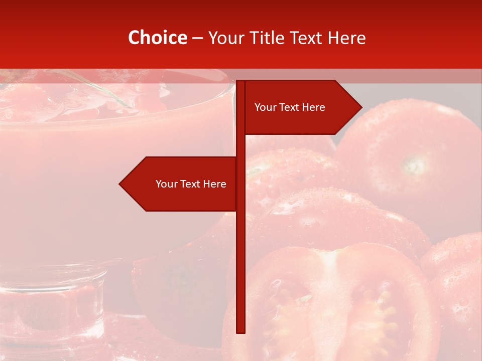 Tomato Nutritious Fresh PowerPoint Template