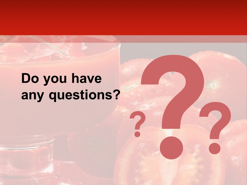 Tomato Nutritious Fresh PowerPoint Template