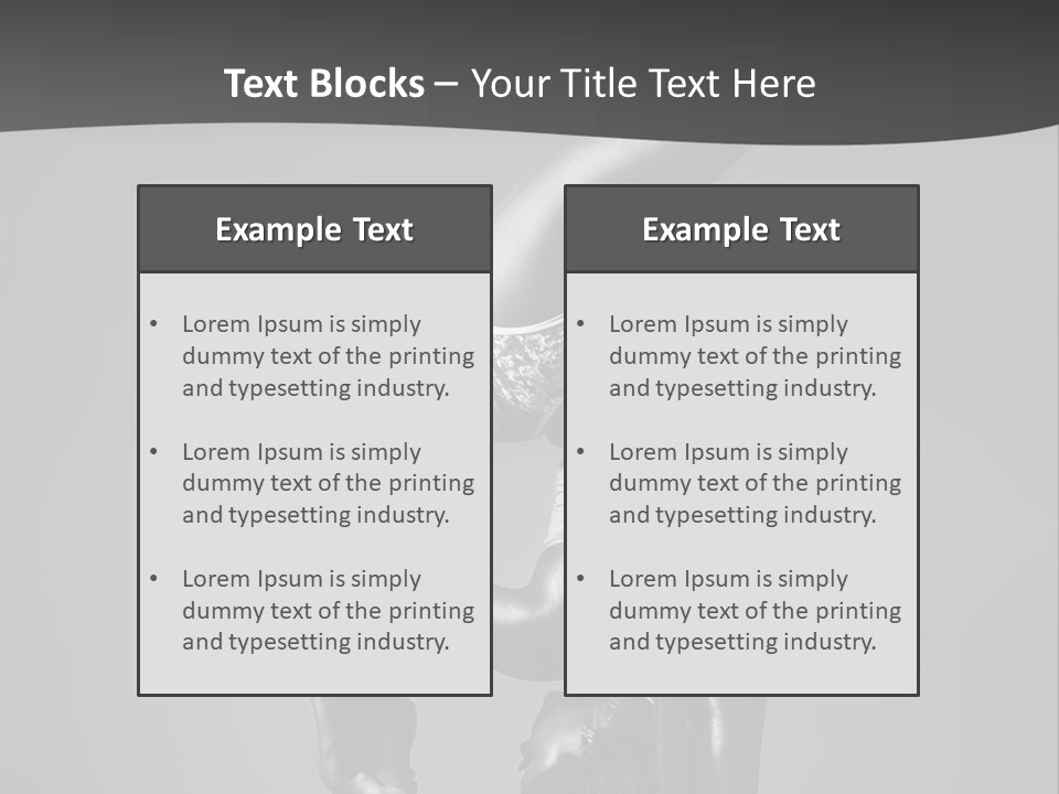 Dance Pretty Black PowerPoint Template