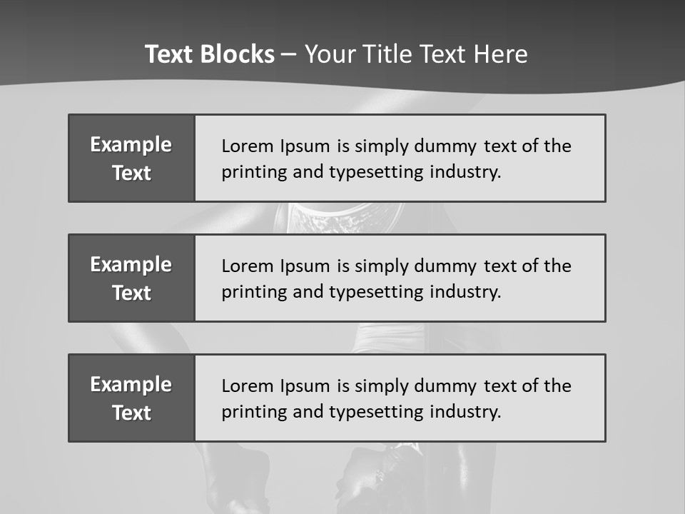 Dance Pretty Black PowerPoint Template