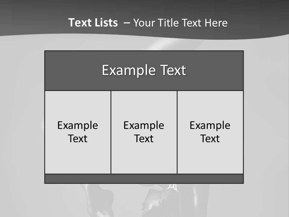 Dance Pretty Black PowerPoint Template
