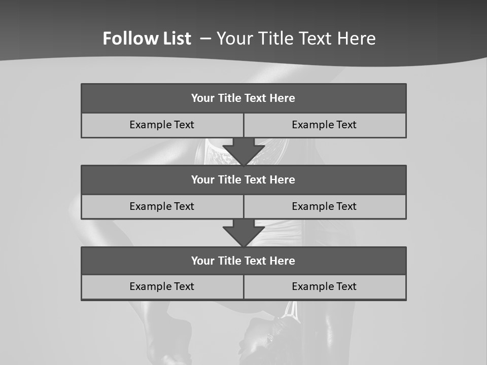 Dance Pretty Black PowerPoint Template