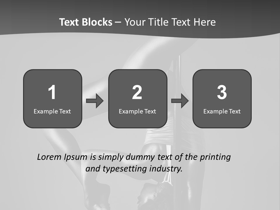 Dance Pretty Black PowerPoint Template