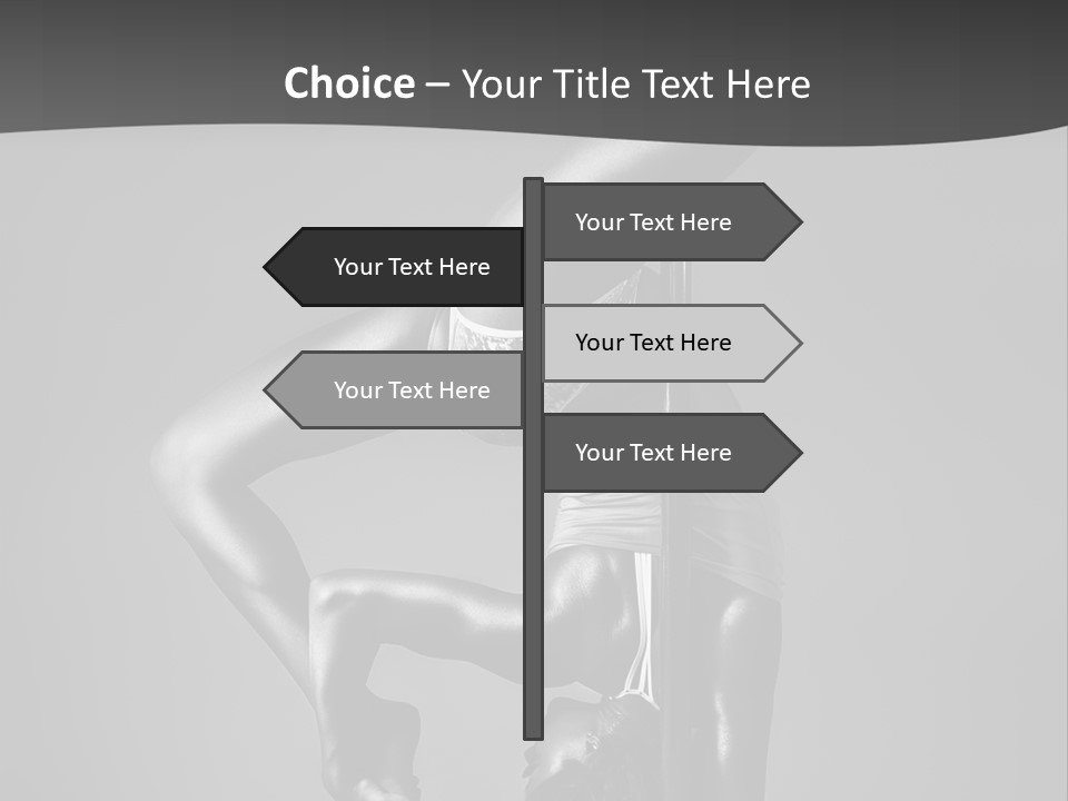 Dance Pretty Black PowerPoint Template