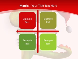 Red Gift Christmas PowerPoint Template