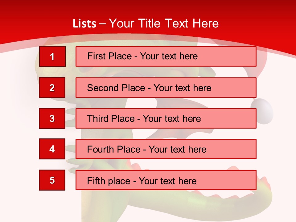 Red Gift Christmas PowerPoint Template