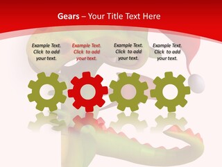 Red Gift Christmas PowerPoint Template