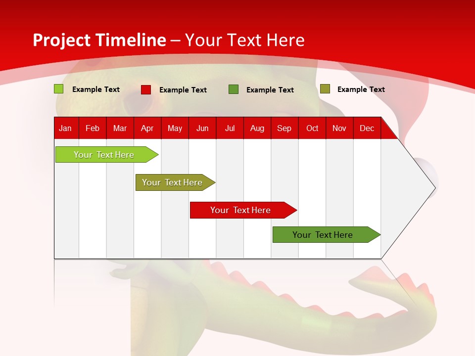 Red Gift Christmas PowerPoint Template
