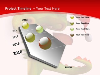Red Gift Christmas PowerPoint Template