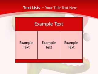 Red Gift Christmas PowerPoint Template