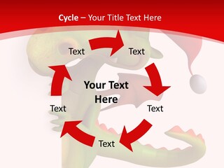 Red Gift Christmas PowerPoint Template