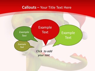 Red Gift Christmas PowerPoint Template