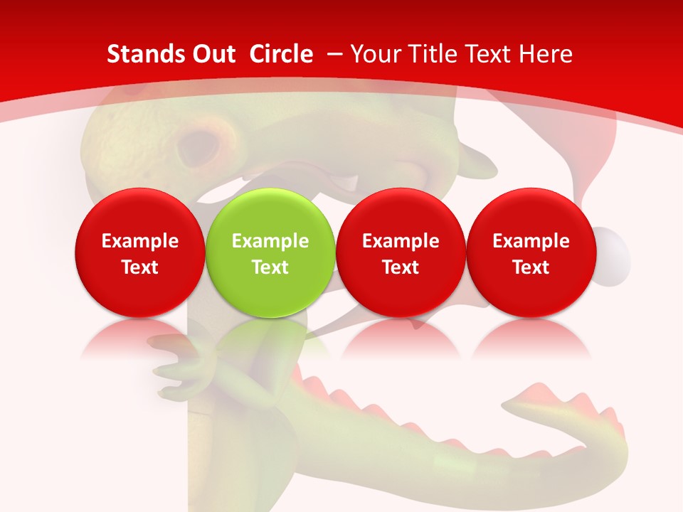 Red Gift Christmas PowerPoint Template