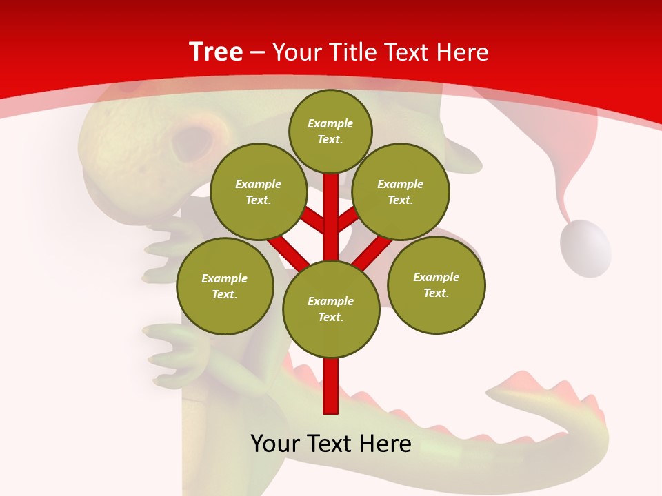 Red Gift Christmas PowerPoint Template