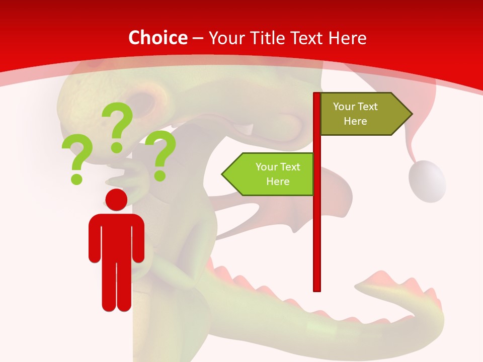 Red Gift Christmas PowerPoint Template