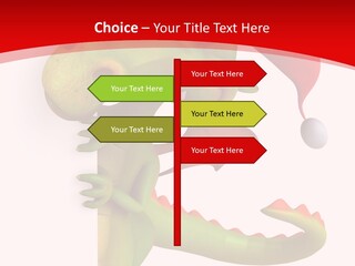 Red Gift Christmas PowerPoint Template