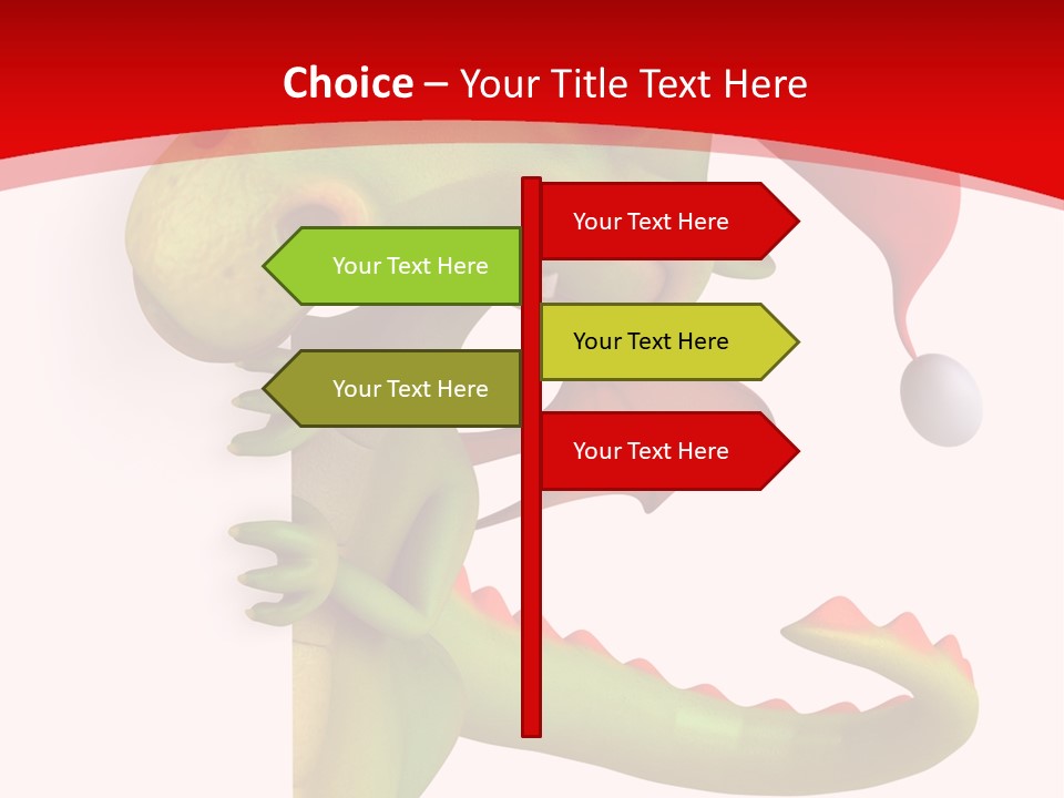 Red Gift Christmas PowerPoint Template