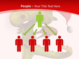 Red Gift Christmas PowerPoint Template