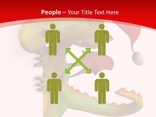 Red Gift Christmas PowerPoint Template