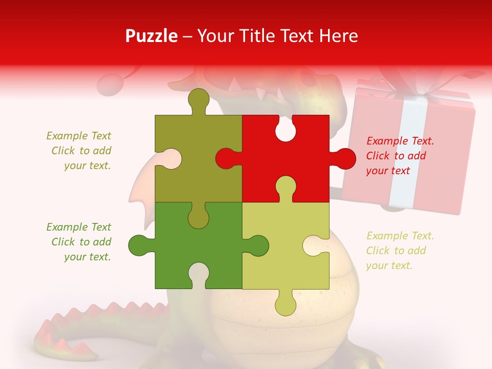 Fire Isolated Smile PowerPoint Template