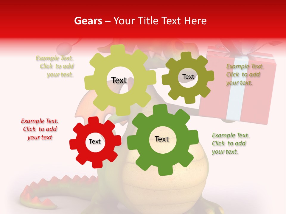 Fire Isolated Smile PowerPoint Template