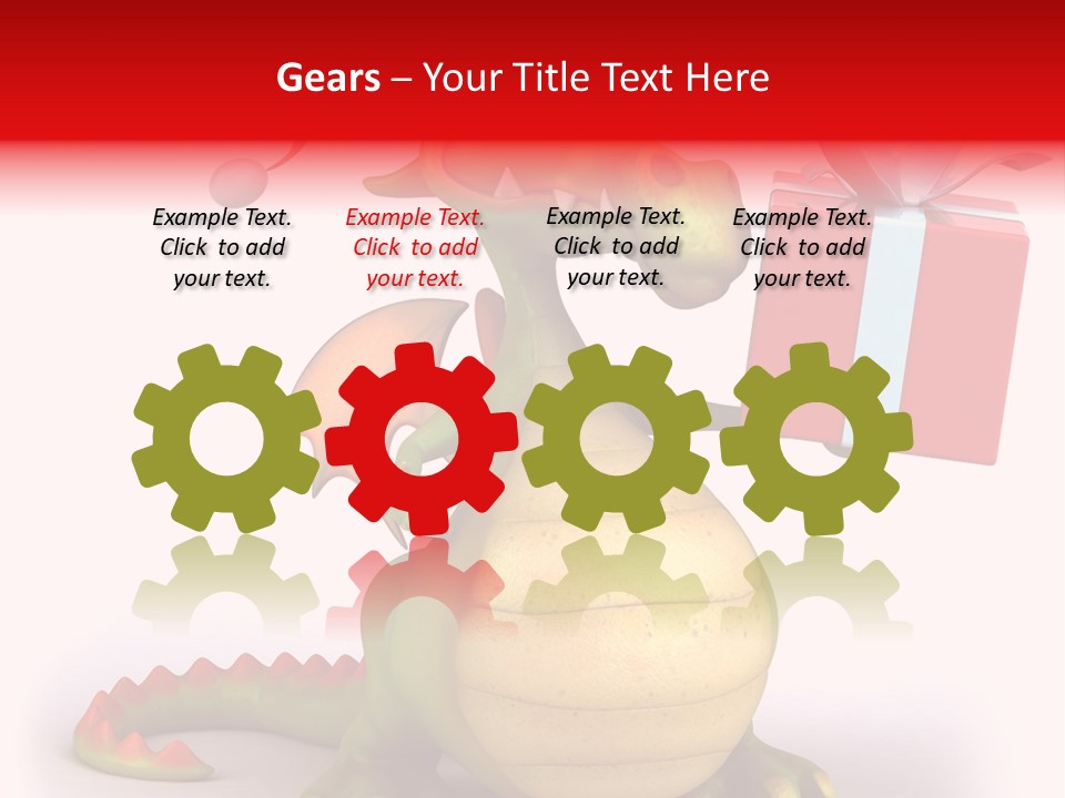 Fire Isolated Smile PowerPoint Template