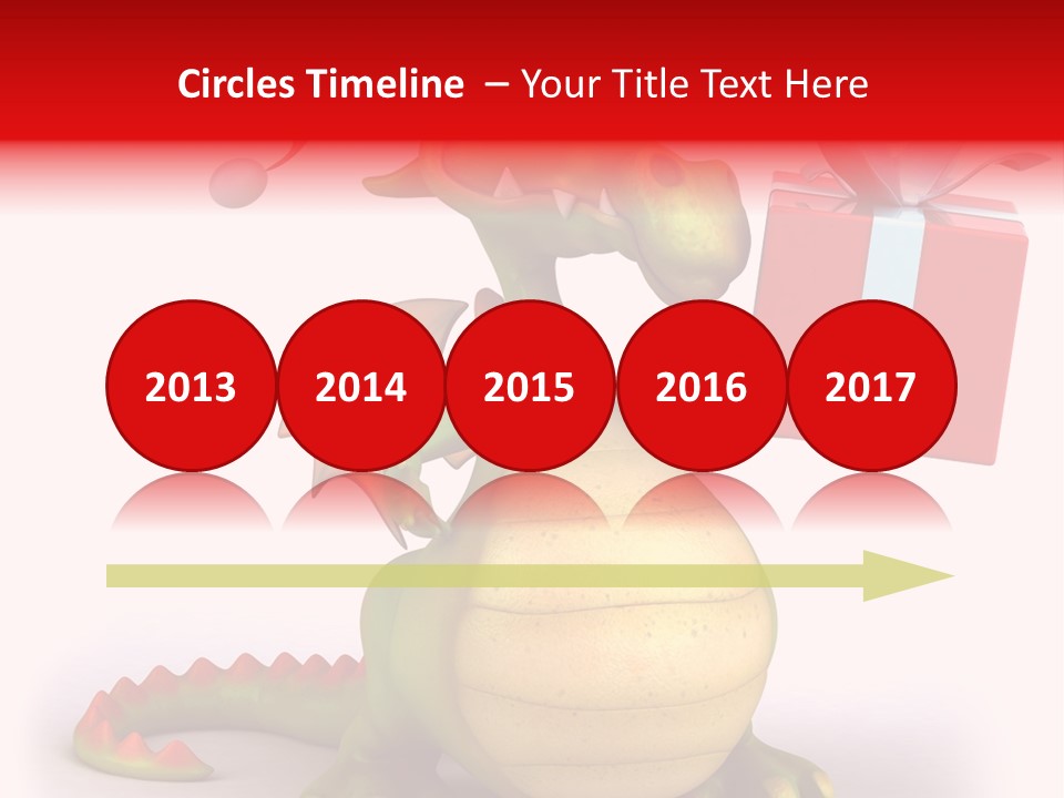 Fire Isolated Smile PowerPoint Template