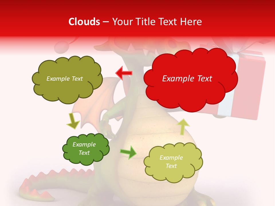 Fire Isolated Smile PowerPoint Template