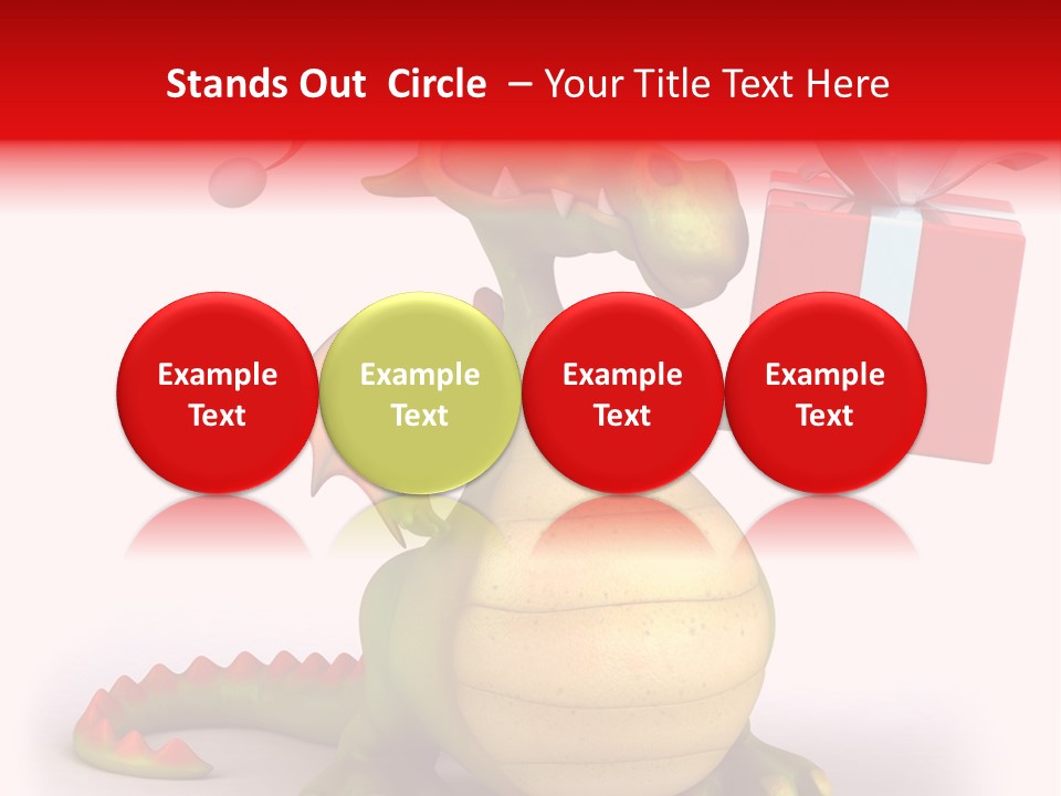 Fire Isolated Smile PowerPoint Template