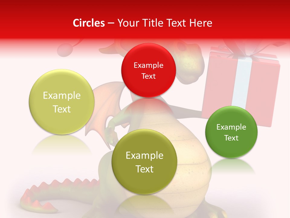 Fire Isolated Smile PowerPoint Template