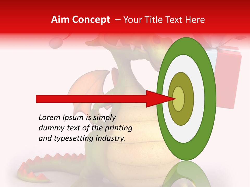 Fire Isolated Smile PowerPoint Template