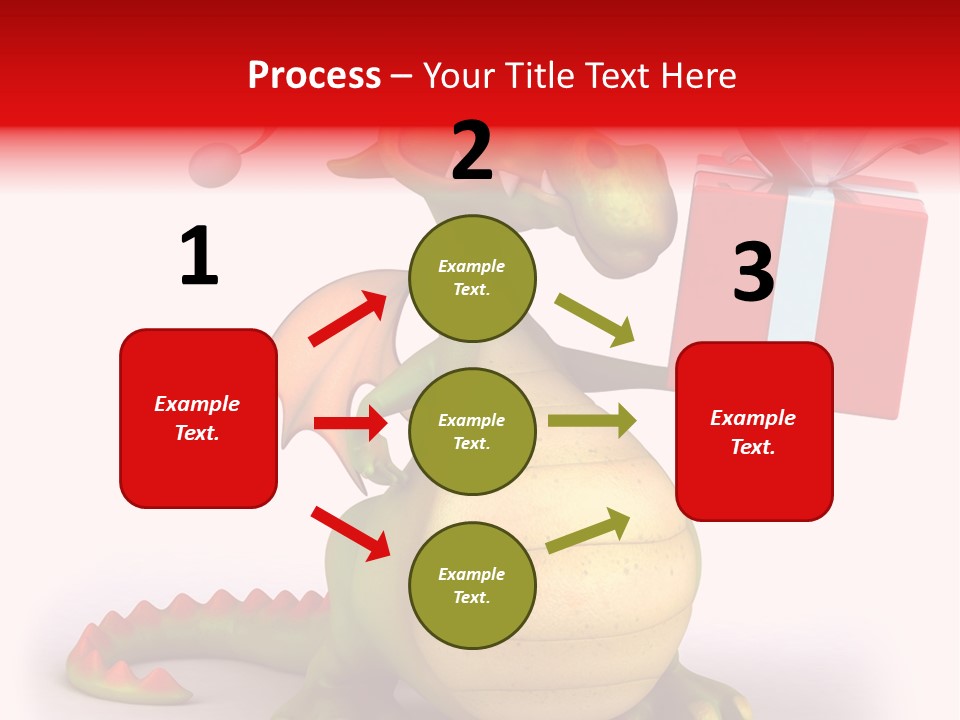 Fire Isolated Smile PowerPoint Template