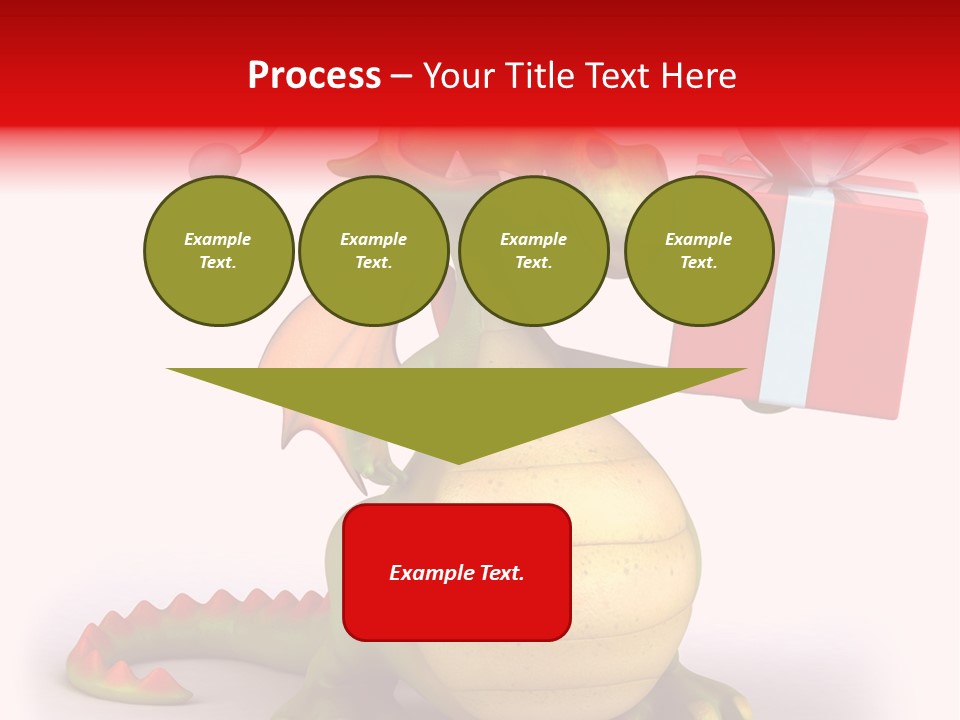Fire Isolated Smile PowerPoint Template