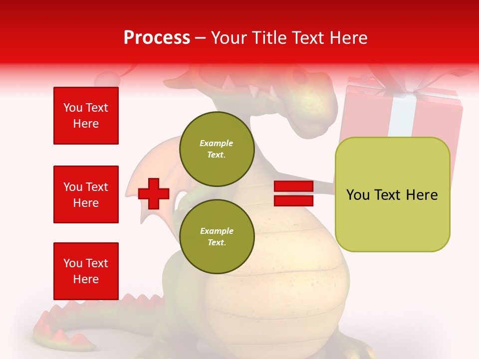 Fire Isolated Smile PowerPoint Template