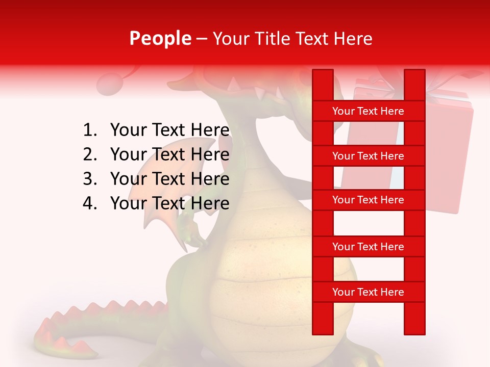 Fire Isolated Smile PowerPoint Template