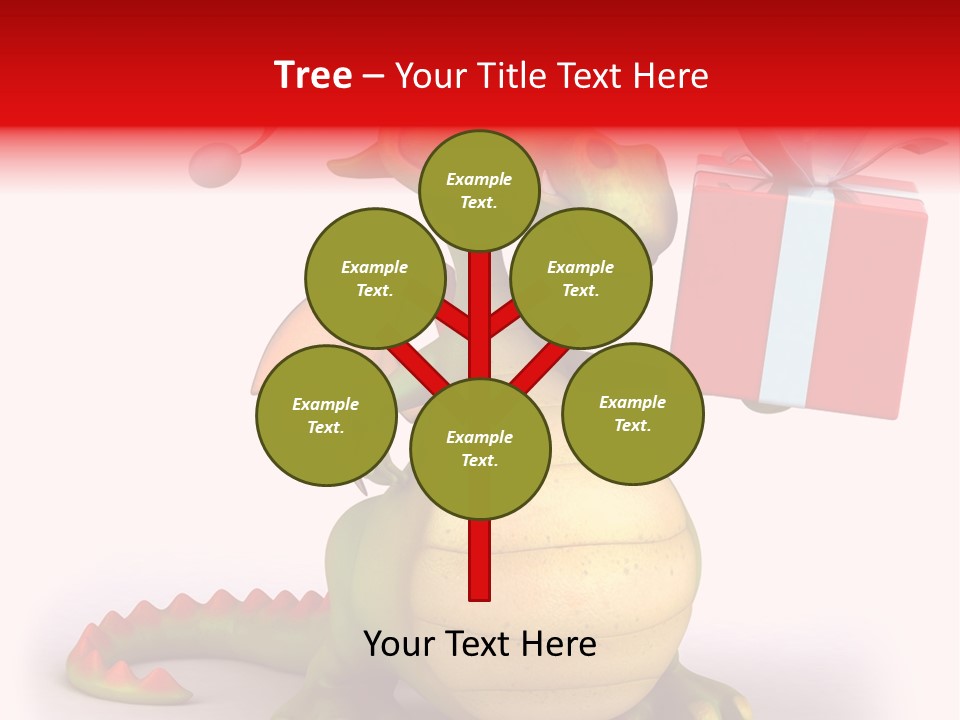Fire Isolated Smile PowerPoint Template