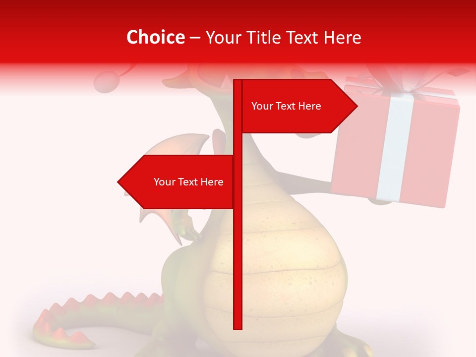 Fire Isolated Smile PowerPoint Template